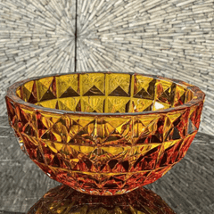 Tô pha lê Crystal Bohemia Diamond 28, 33 cm nhiều màu