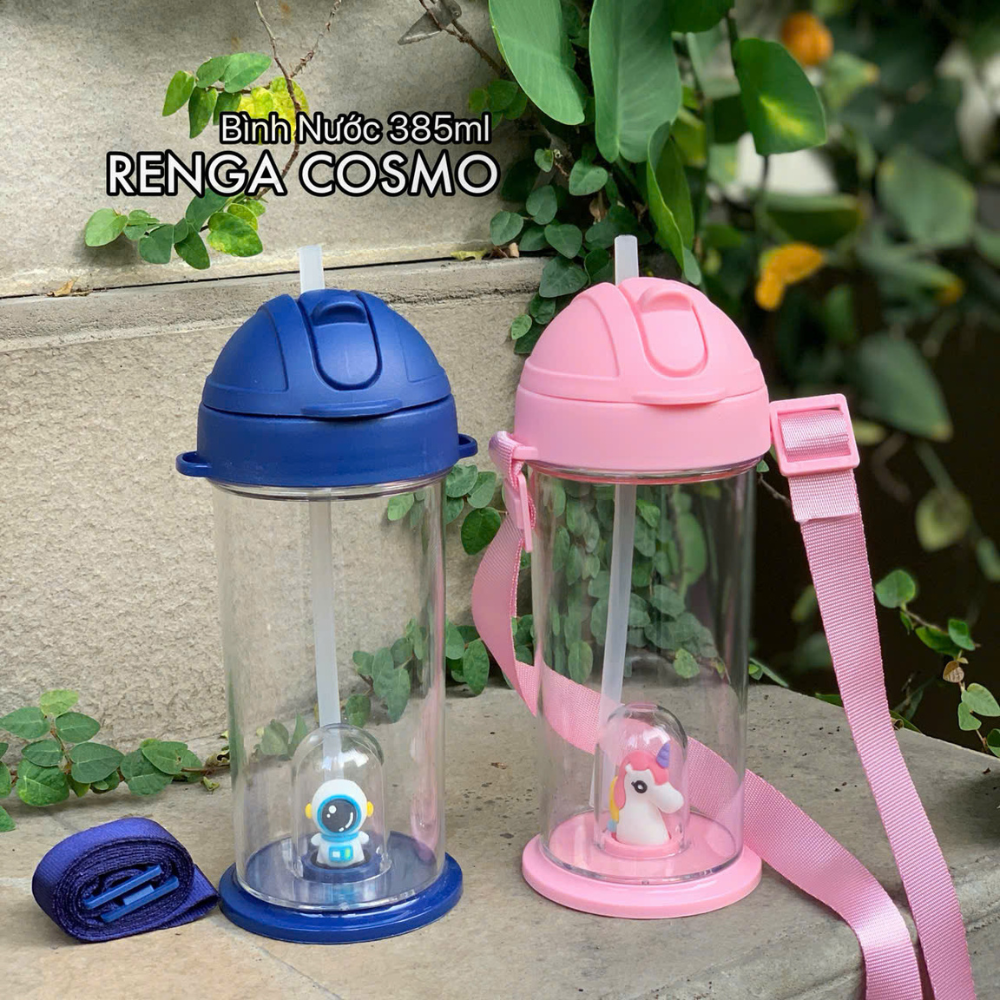 Bình nước trẻ em Tritan cao cấp Renga Cosmo 385ml - 912147 nhiều màu