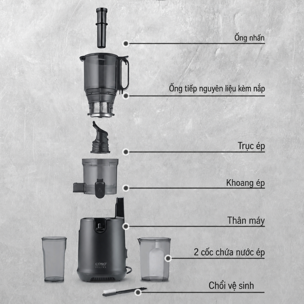 Máy Ép Chậm CASO Design JuiceFit Pro