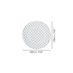 Set đĩa pha lê tròn phẳng Nachtmann Bossa Nova 23/32 cm