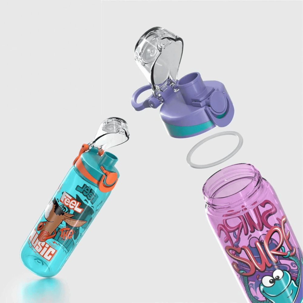 Bình nước trẻ em Tritan cao cấp Renga Trego 630ml - 912171 nhiều màu