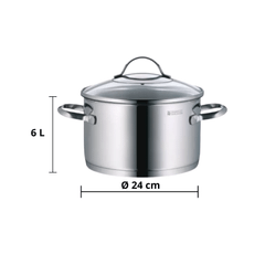 Bộ nồi WMF Provence Plus 5 món kèm quánh và chảo thép WMF 24cm