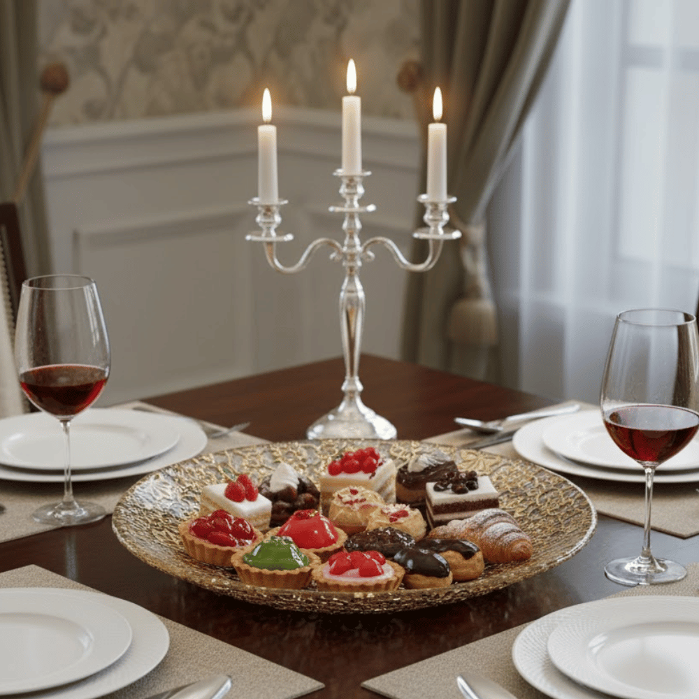 Đĩa Arabesque Centrepiece Gold Leaf 41cm IVV 7402.2