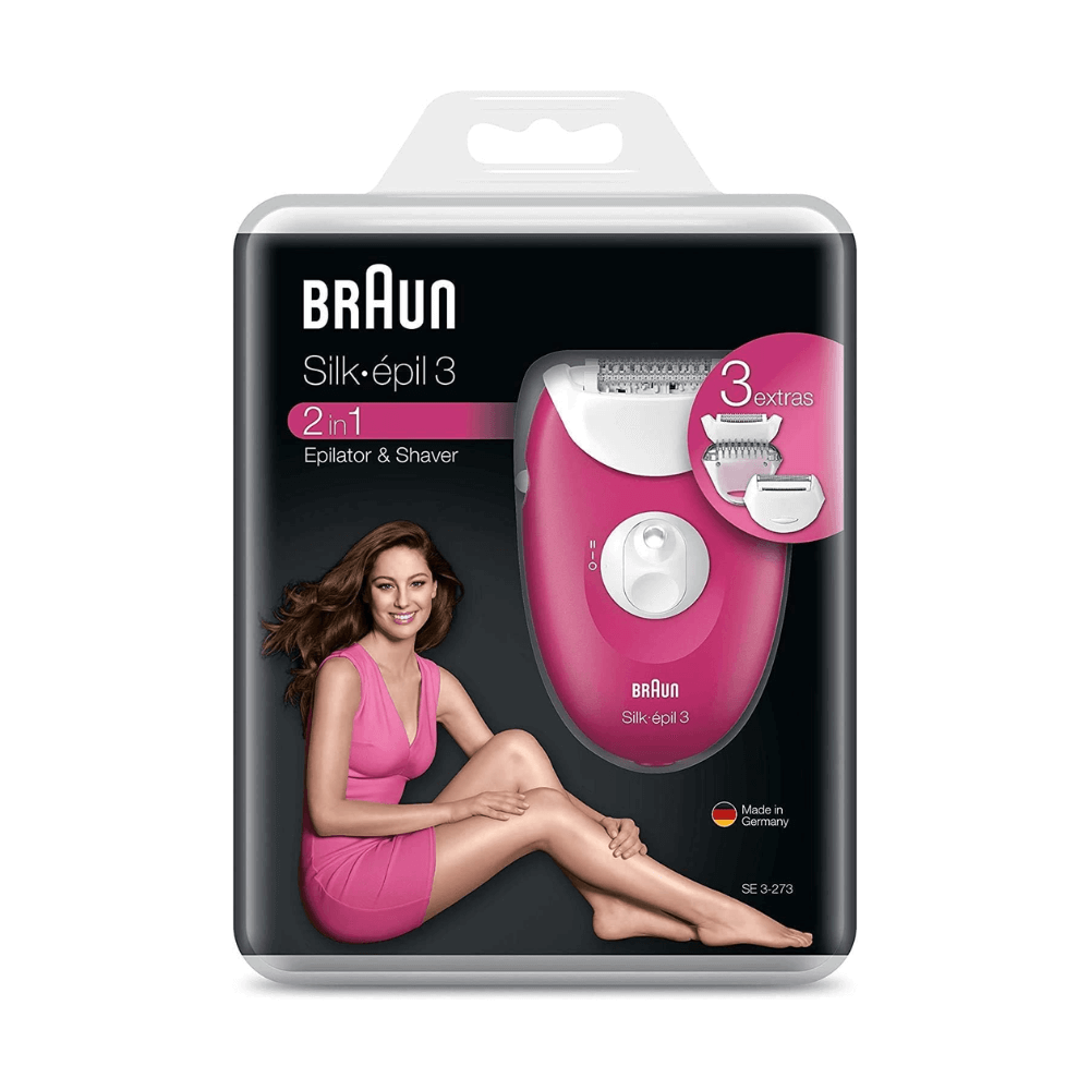 Máy nhổ lông Braun Silk epil3-3273 2in1 Made in Germany