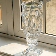 Bình hoa pha lê Bohemia Flamenco chân đế 38 cm