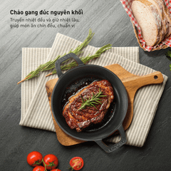 Nồi gang tay vuông 24cm GKÖCH EFP - 08B