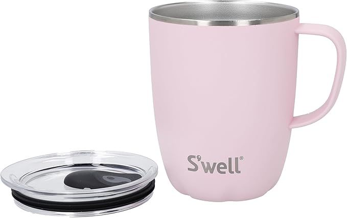 Cốc cách nhiệt S'Well bằng thép không gỉ, có nắp trượt và quai cầm