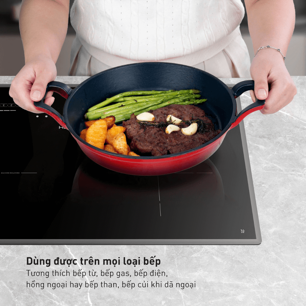 Nồi gang tay vuông 24cm GKÖCH EFP - 08B