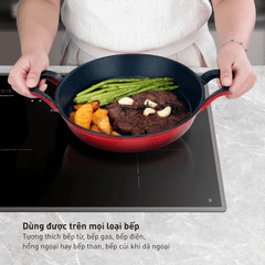 Nồi gang tay vuông 24cm GKÖCH EFP - 08B