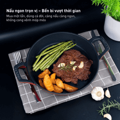 Nồi gang tay vuông 24cm GKÖCH EFP - 08B
