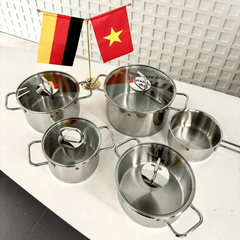 Bộ nồi WMF Inspiration 5 món vung kính, nhiều phân loại