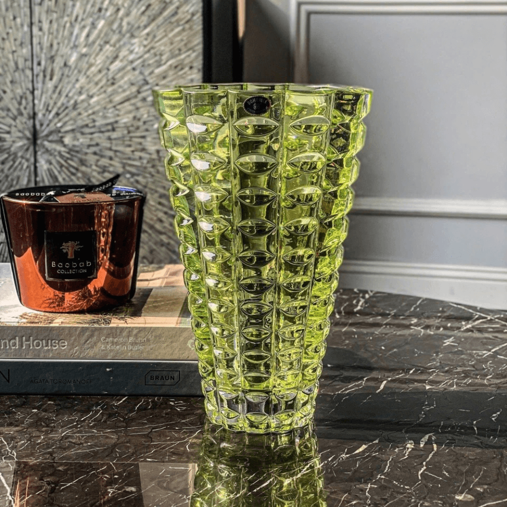 Lọ hoa Millenium 26cm Crystal Bohemia nhiều màu