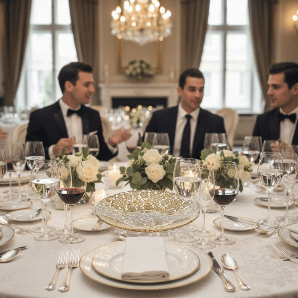 Đĩa Arabesque Centrepiece Gold Leaf 41cm IVV 7402.2