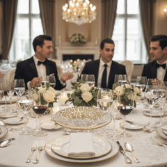 Đĩa Arabesque Centrepiece Gold Leaf 41cm IVV 7402.2