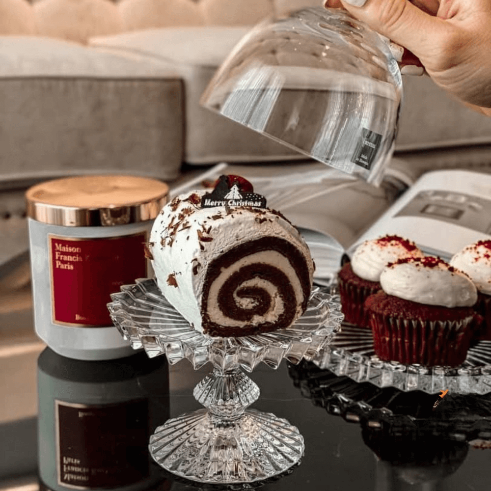 Đĩa chân đế có nắp Rogaska Windsor 12cm