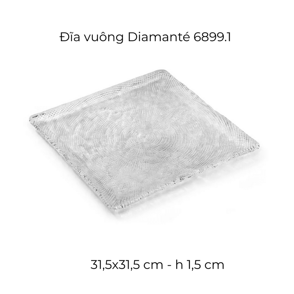 Đĩa vuông IVV Diamante, nhiều kích cỡ