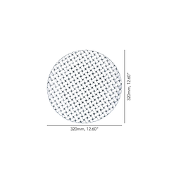 Set đĩa pha lê tròn phẳng Nachtmann Bossa Nova 23/32 cm