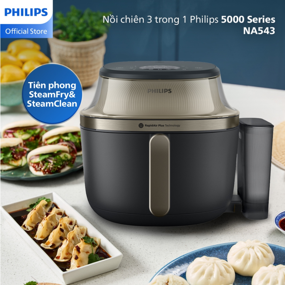 Nồi chiên hấp Philips NA543 7,2L