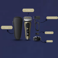 Máy cạo râu BRAUN Series 9 Pro+ 9519s made in Germany màu vàng đồng bản giới hạn