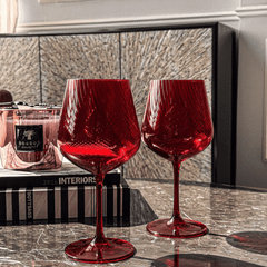 Set 6 ly vang Tyto đỏ 600ml Crystal Bohemia