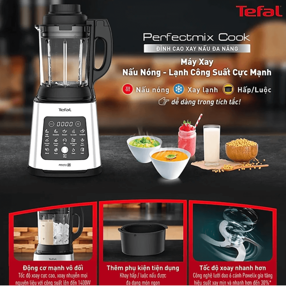 Máy xay sữa hạt TEFAL BL83SD66 1400W