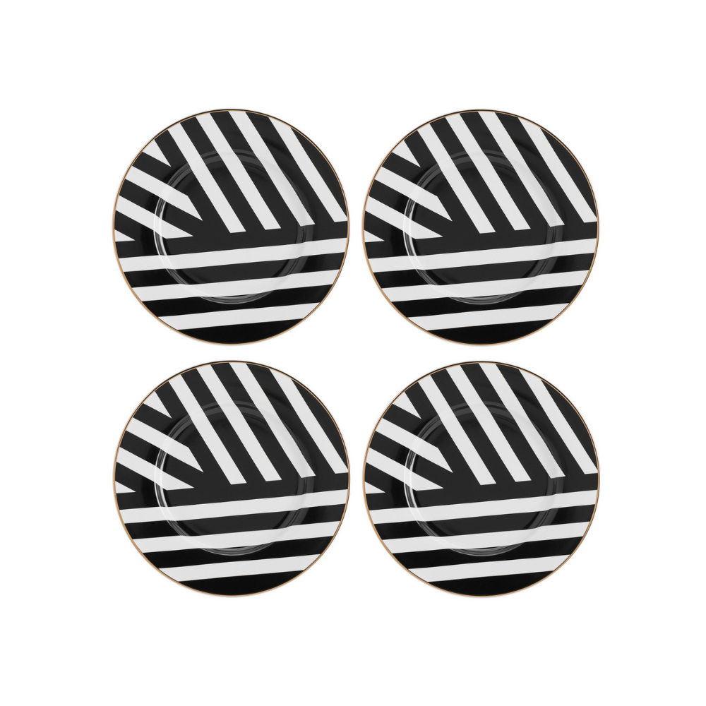 Đồ dùng bàn ăn Mikasa Luxe Deco nhiều món, chất liệu sứ xương