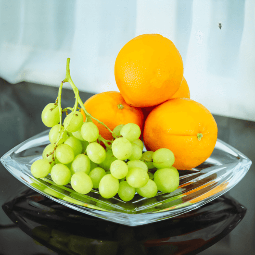 Đĩa Pha lê Facet 30cm Crystal Bohemia