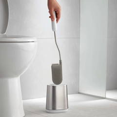 Cọ toilet silicone chống nhỏ giọt Joseph Joseph Flex Lite Steel 70561