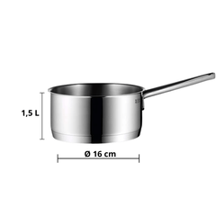 Bộ nồi WMF Provence Plus 5 món kèm quánh và chảo thép WMF 24cm