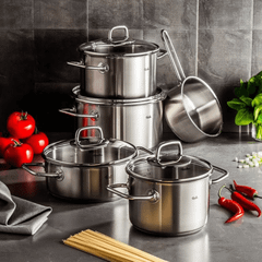 Bộ nồi Fissler Viseo 5 món vung kính kèm quánh