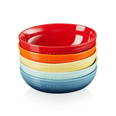 Set 5 đĩa oval cầu vồng Le Creuset 17cm