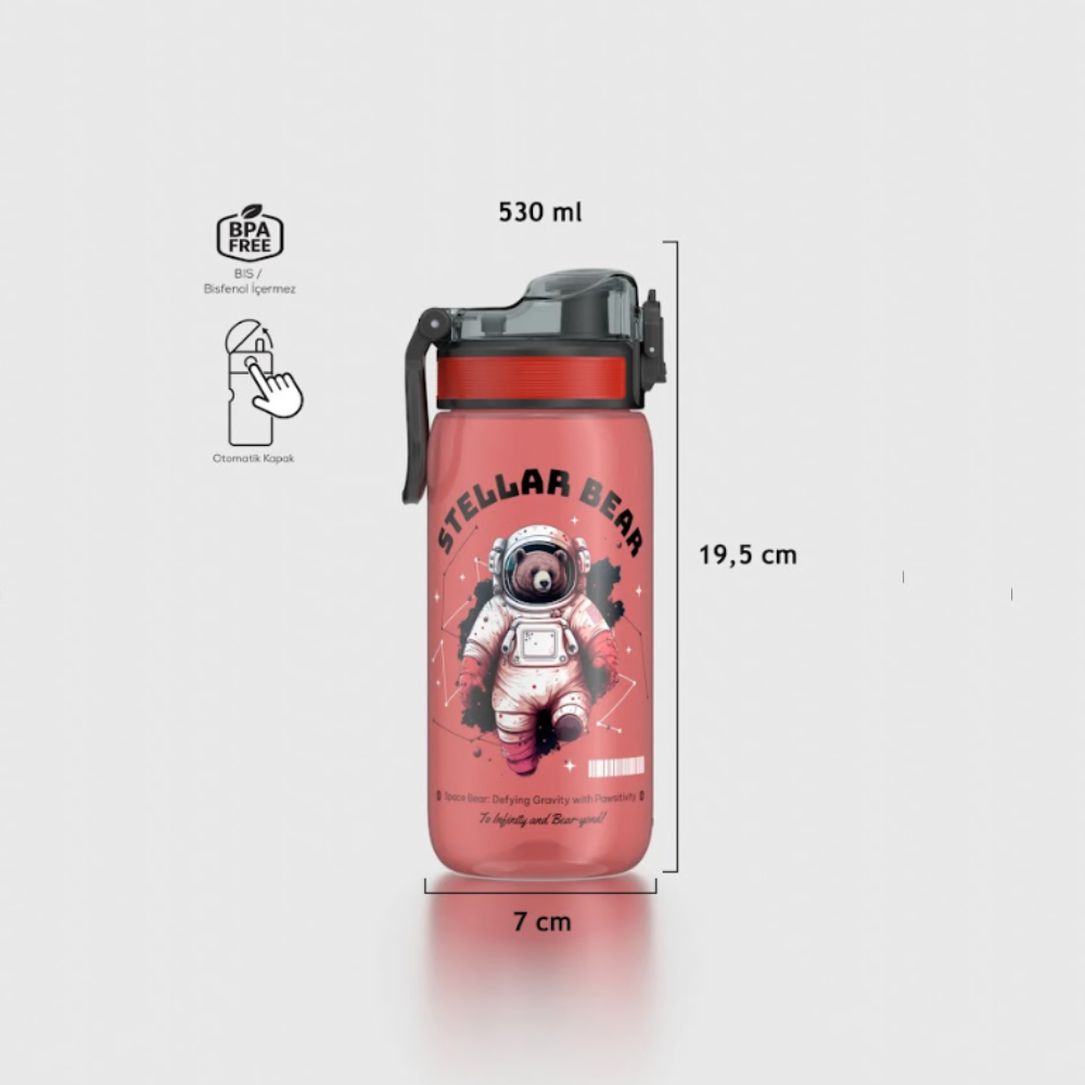 Bình nước trẻ em Tritan cao cấp Renga Rybo-X 530ml - 912064 nhiều màu