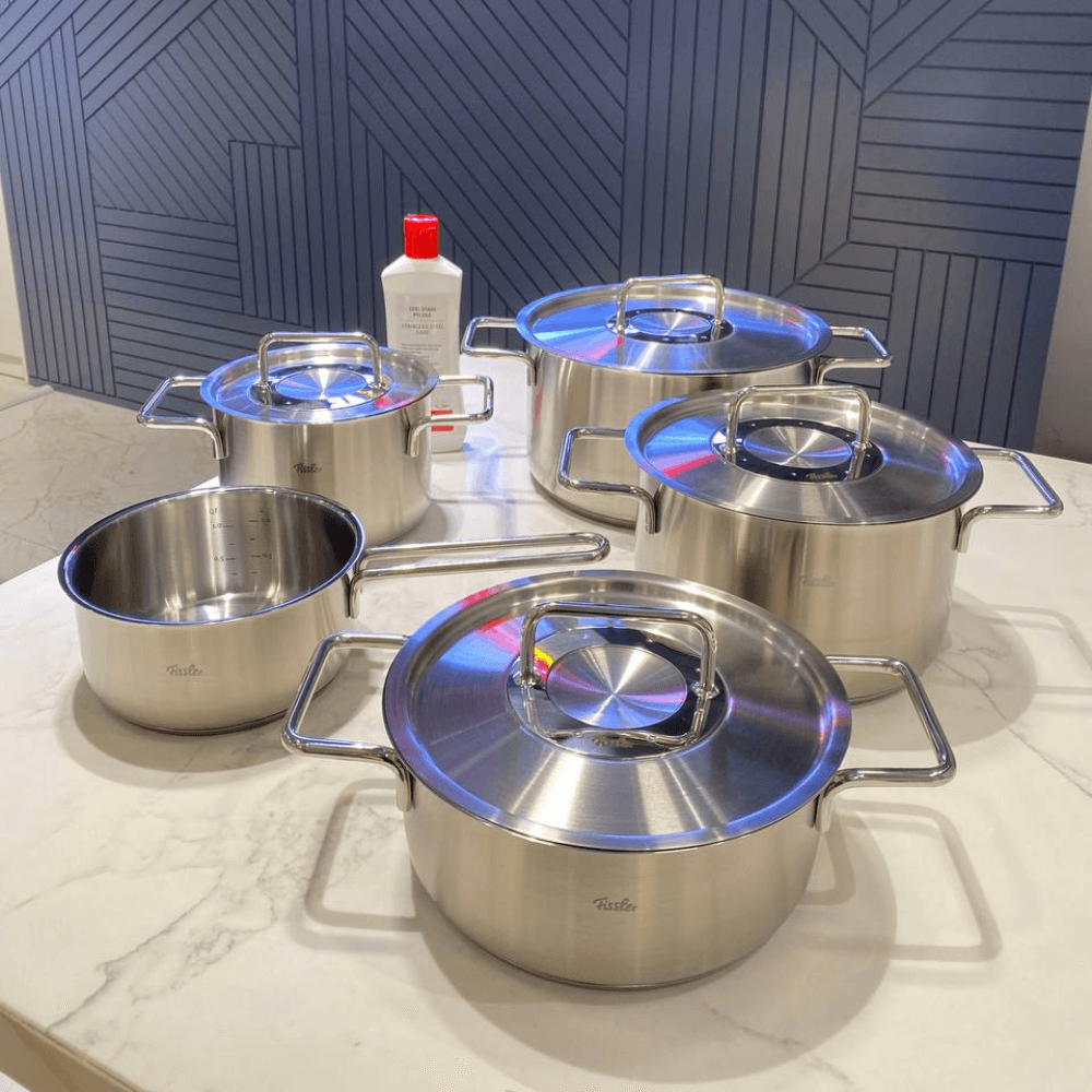 Bộ nồi Fissler Pure Collection 5 món kèm quánh made in Germany