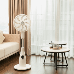 Quạt cây phun sương tạo ẩm cao cấp Joelyns màu trắng