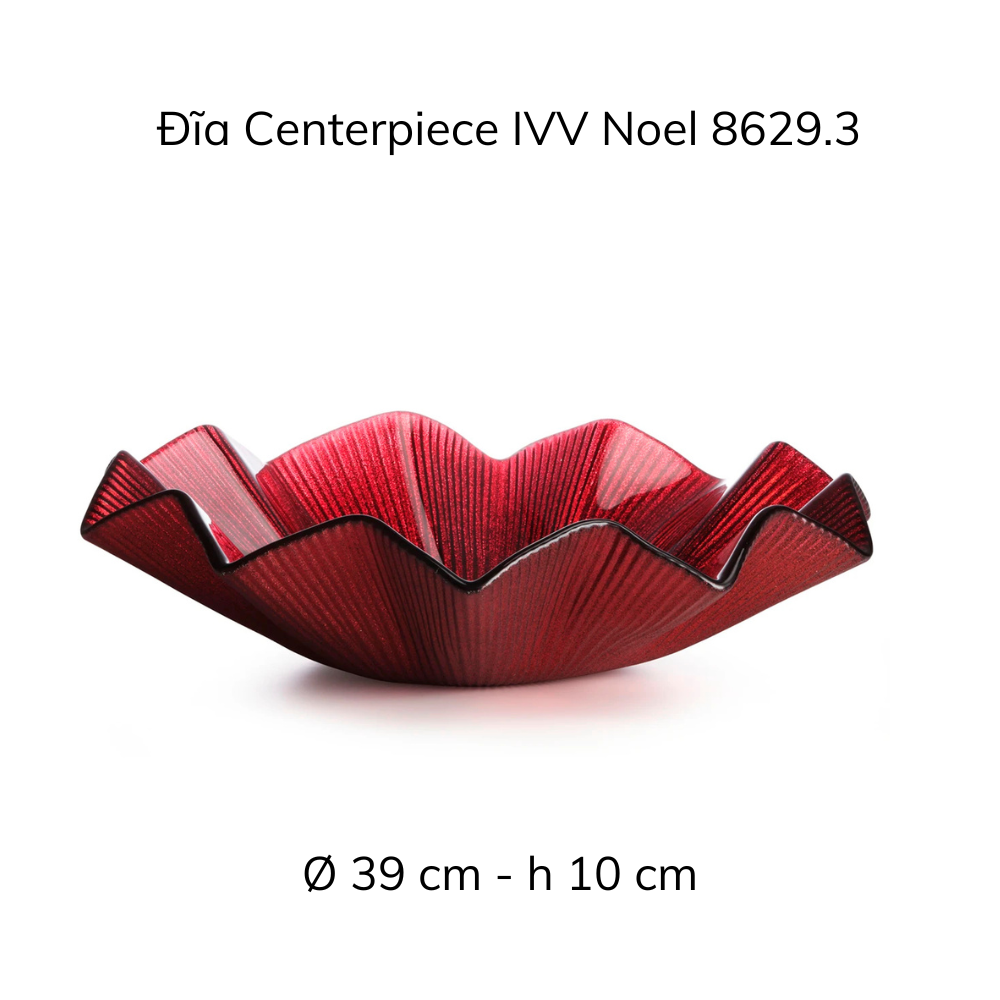 Đĩa Centerpiece 39cm IVV Noel, nhiều màu