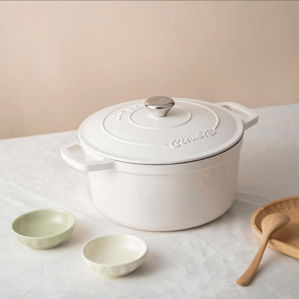 Nồi gang tròn Ciwete 24/27cm nhiều màu