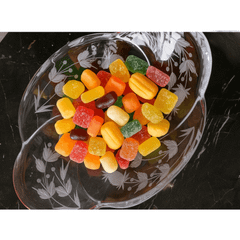 Đĩa 4 múi mài dâu 33cm Crystal Bohemia