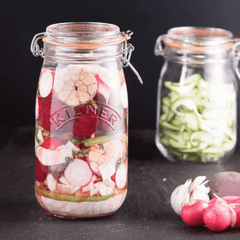 Set 6 hũ thuỷ tinh tròn kín KILNER