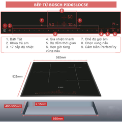 Bếp từ BOSCH PID651DC5E Serie 8