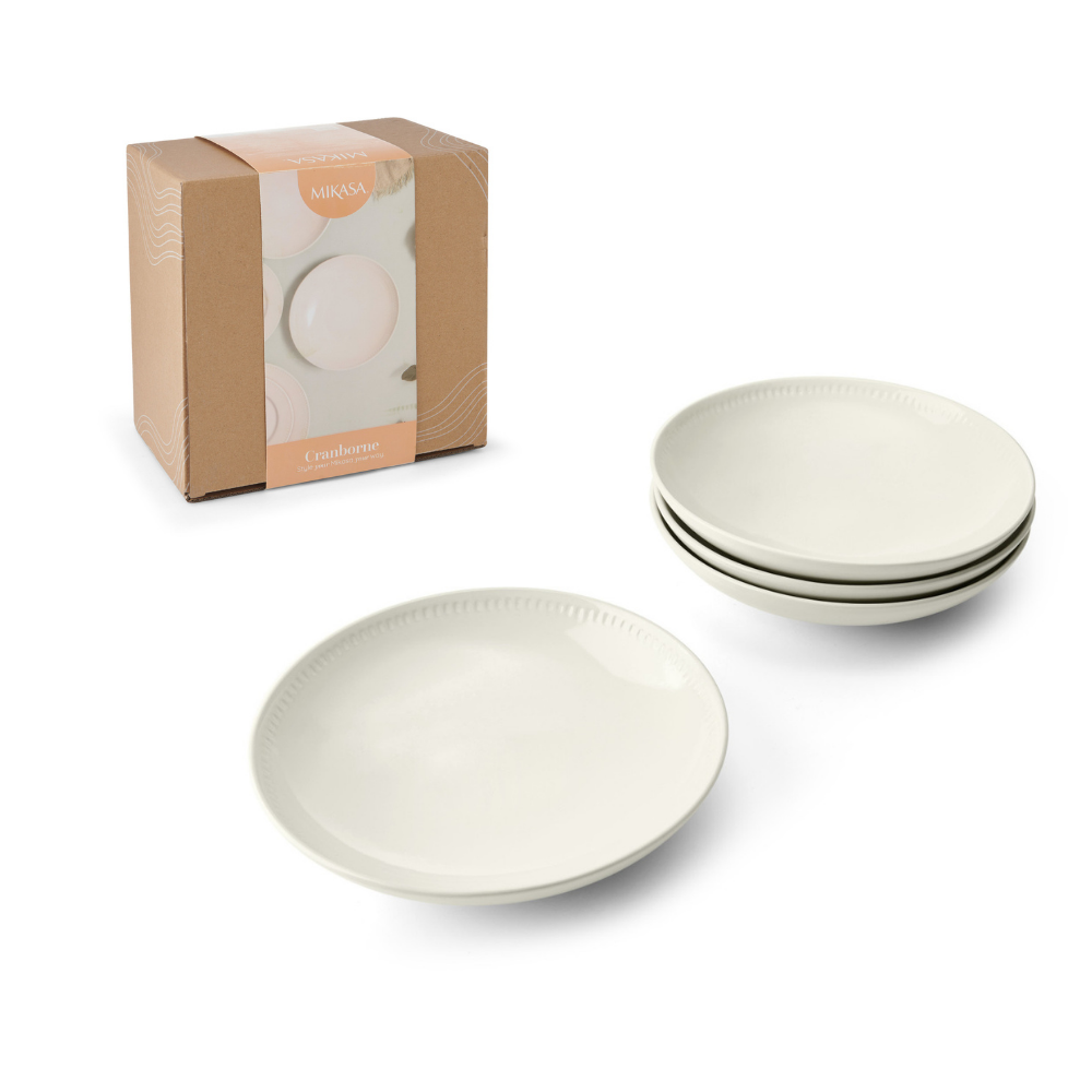 Đồ dùng bàn ăn Mikasa Cranborne nhiều món, chất liệu gốm đá