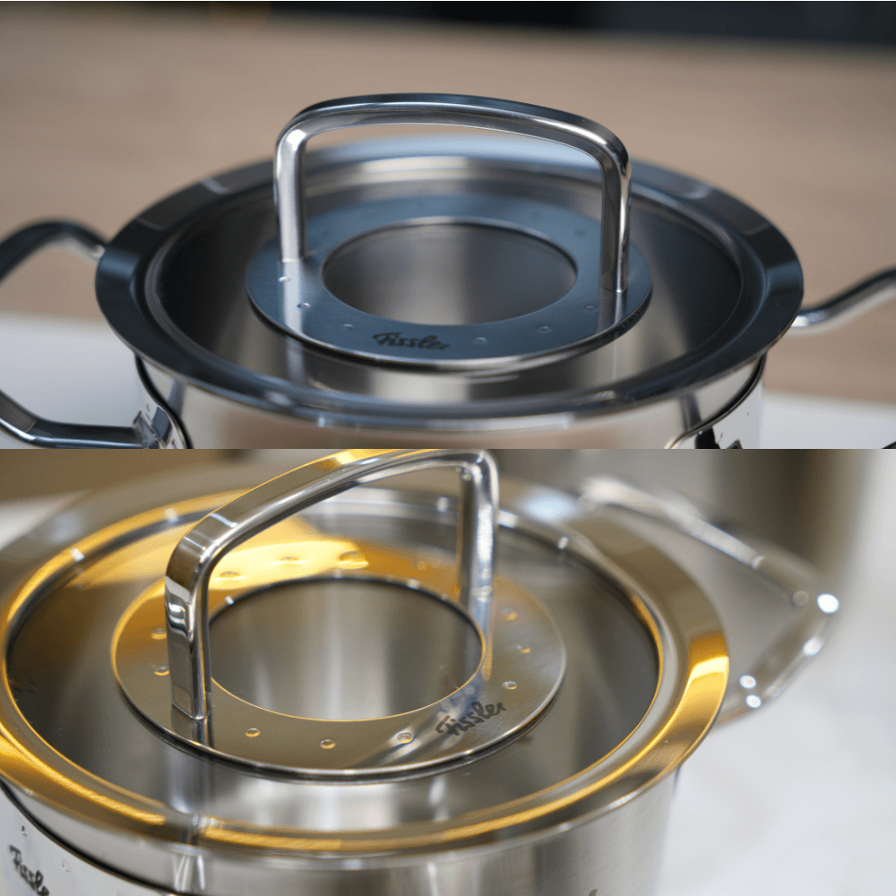 Bộ nồi Fissler Profi 5 món kèm chảo inox Profi 24/28cm made in Germany