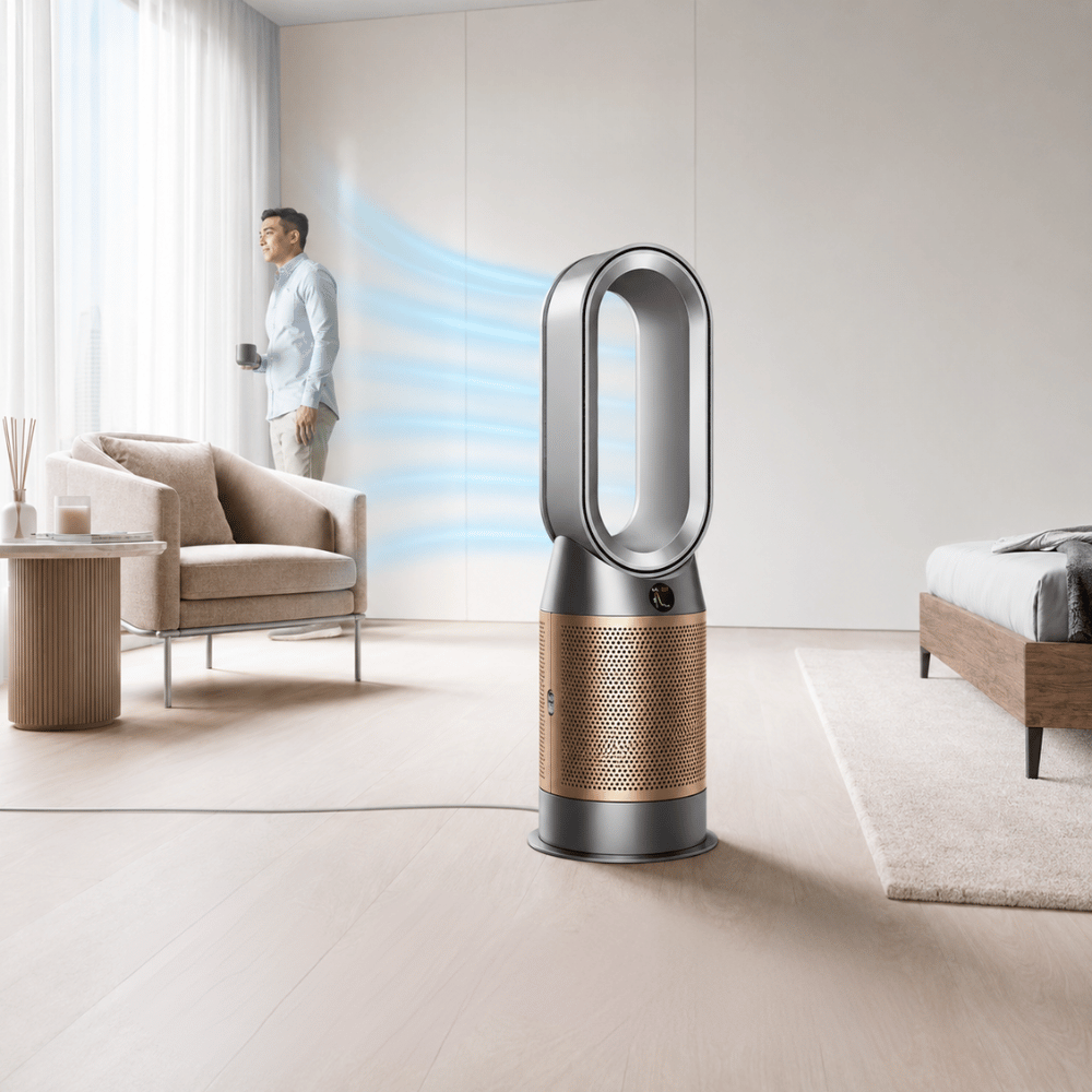 Quạt không cánh 3in1 DYSON 3in1 Purifier HP12 quạt nóng lạnh kèm lọc không khí màu xám niken
