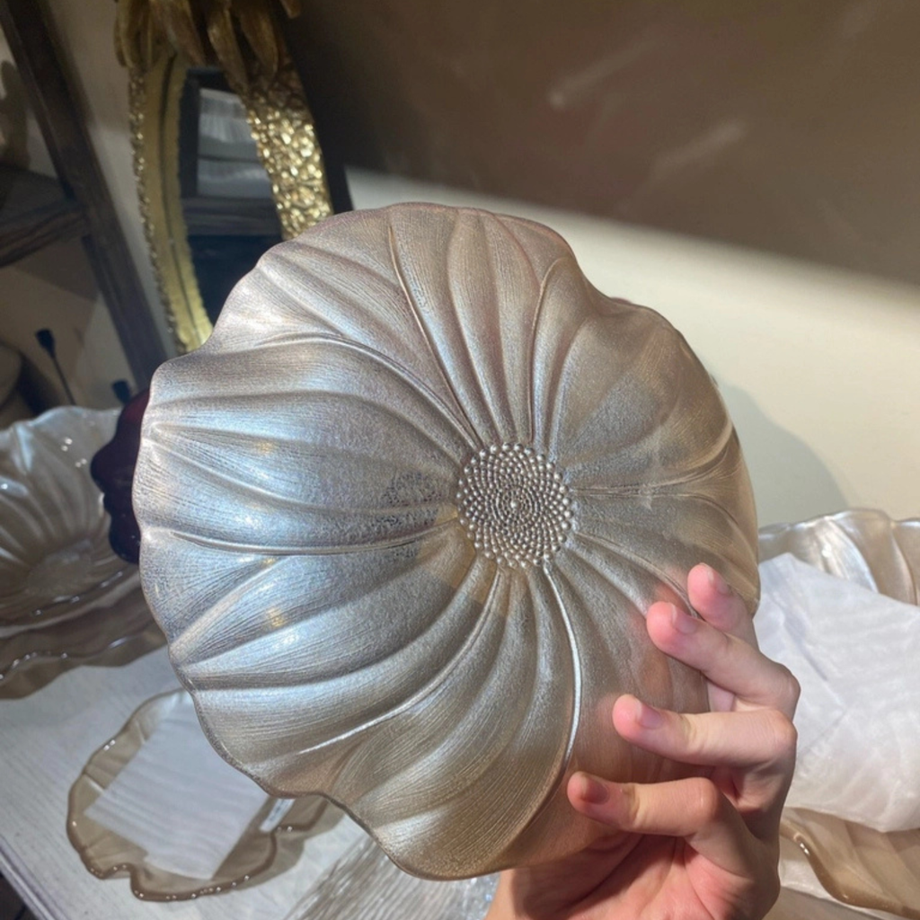 Đĩa pha lê IVV Magnolia nhiều màu, nhiều kích cỡ