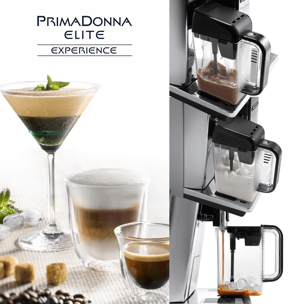 Máy pha cà phê tự động De'Longhi PrimaDonna Elite Experience ECAM 656.85.MS màu bạc
