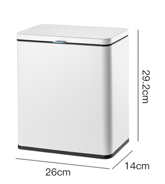 Thùng rác gắn cánh cửa tủ bếp CCKO CK9943 dung tích 6L màu trắng