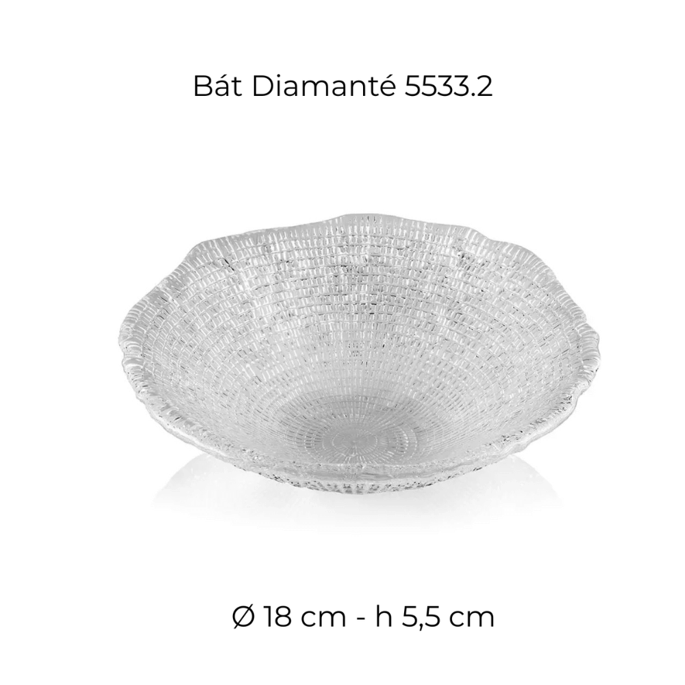 Bát pha lê IVV Diamante, nhiều màu, nhiều kích cỡ