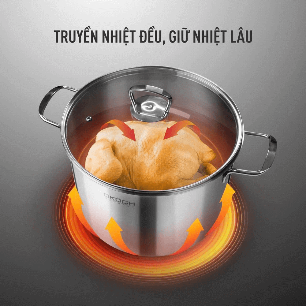 Nồi luộc gà GKÖCH 28cm SYC209 12Lit