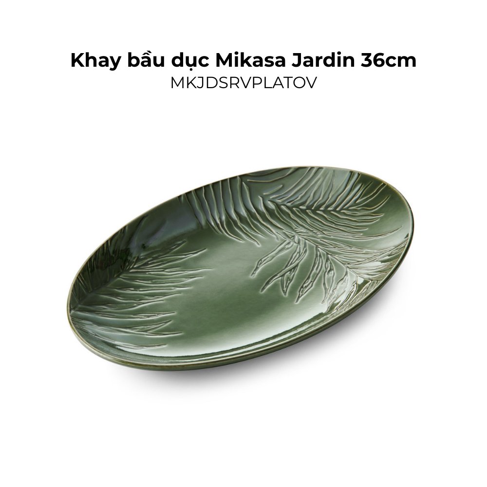 Đồ dùng bàn ăn Mikasa Jardin nhiều món, chất liệu gốm đá