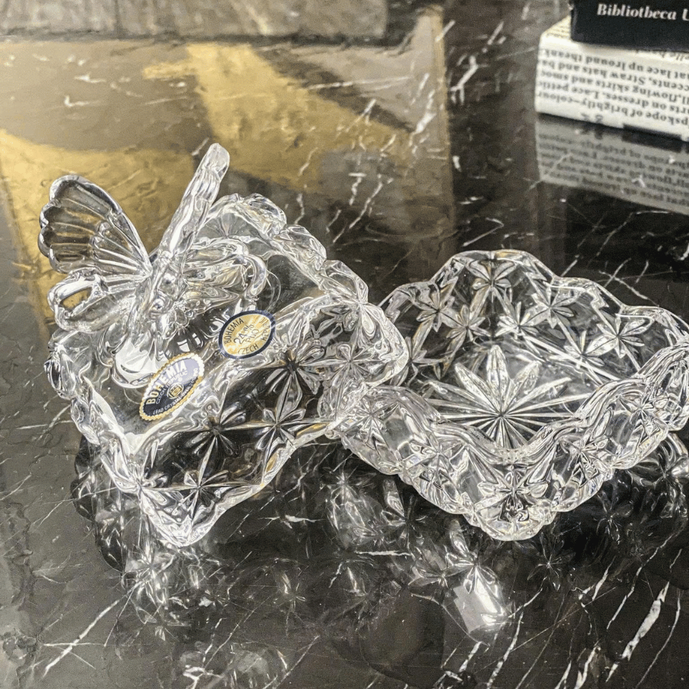 Thố Butterfly Crystal Bohemia nhiều kích cỡ