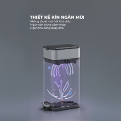 Thùng rác ELPHECO đạp chân mở hai cánh 20L/25L/30L nhiều màu, có thùng chứa rác rời bên trong